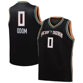Men's New York Liberty Leaonna Odom Explorer Edition Victory Black 2021 Jersey