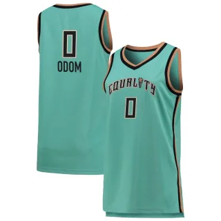 Women's New York Liberty Leaonna Odom Rebel Edition Victory Green 2021 Jersey