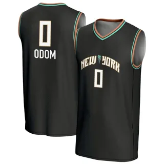 Youth New York Liberty Leaonna Odom Replica Black Lightweight Jersey